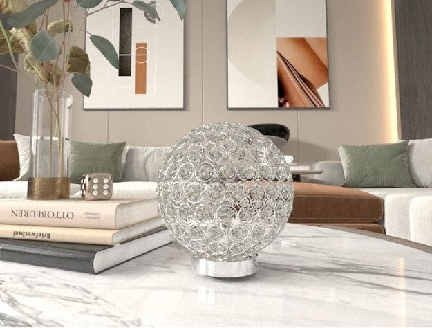 Dana Crystal Globe Table Lamp - 6262T-2 - Bien Home Furniture &amp; Electronics