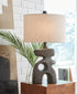 Danacy Distressed Black Table Lamp - L235754 - Bien Home Furniture & Electronics