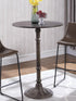 Danbury Dark Russet/Antique Bronze Round Bar Table - 100064 - Bien Home Furniture & Electronics