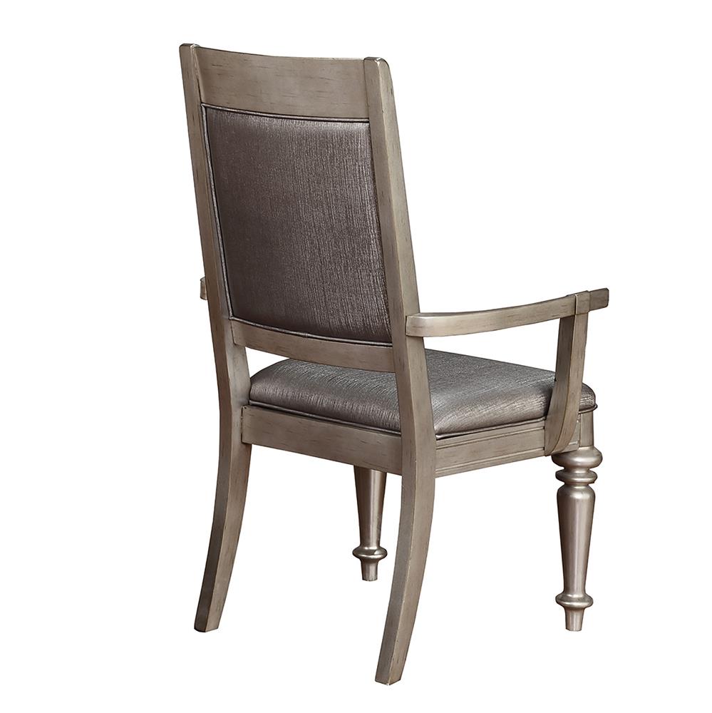 Danette Metallic Open Back Arm Chairs, Set of 2 - 106473 - Bien Home Furniture &amp; Electronics