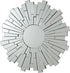 Danika Silver Sunburst Circular Mirror - 901784 - Bien Home Furniture & Electronics