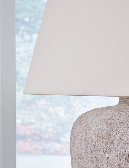 Danry Distressed Cream Table Lamp - L207454 - Bien Home Furniture &amp; Electronics