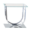 Danville U-Shaped End Table Chrome - 704987 - Bien Home Furniture & Electronics