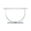 Danville U-Shaped Sofa Table Chrome - 704989 - Bien Home Furniture & Electronics