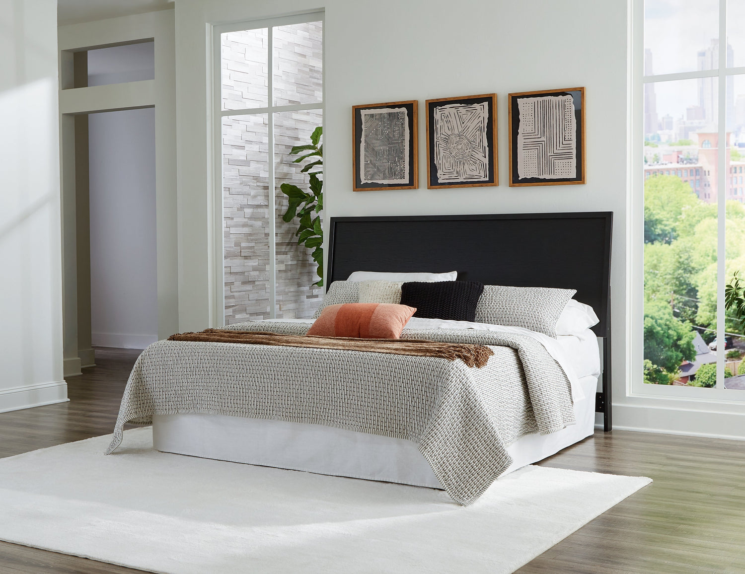 Danziar Black King Panel Headboard - B1013-58 - Bien Home Furniture &amp; Electronics