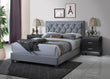 Danzy Gray Queen Upholstered Panel Bed - SET | 5092-Q-HBFB | 5092-KQ-RAIL - Bien Home Furniture & Electronics