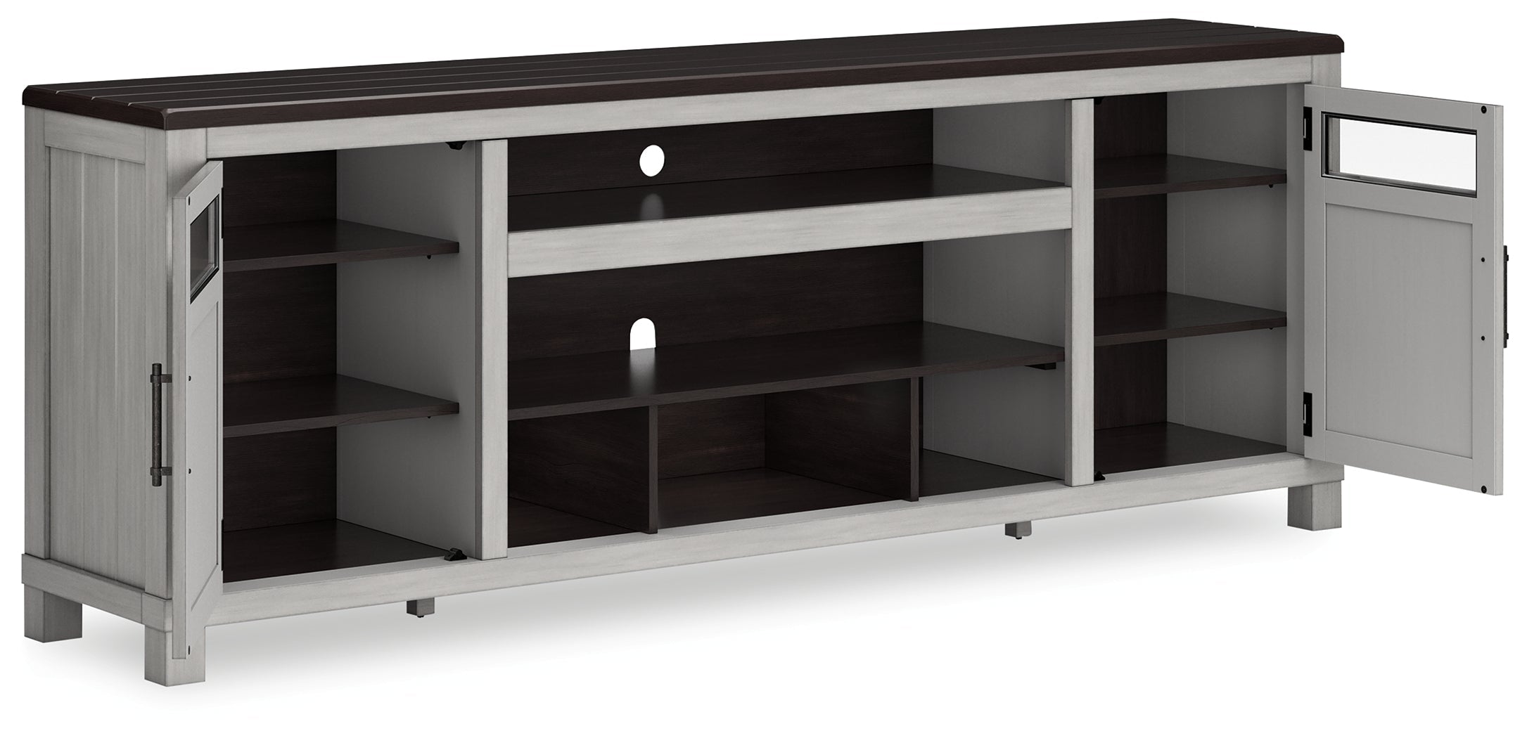 Darborn Gray/Brown 88&quot; TV Stand - W796-68 - Bien Home Furniture &amp; Electronics