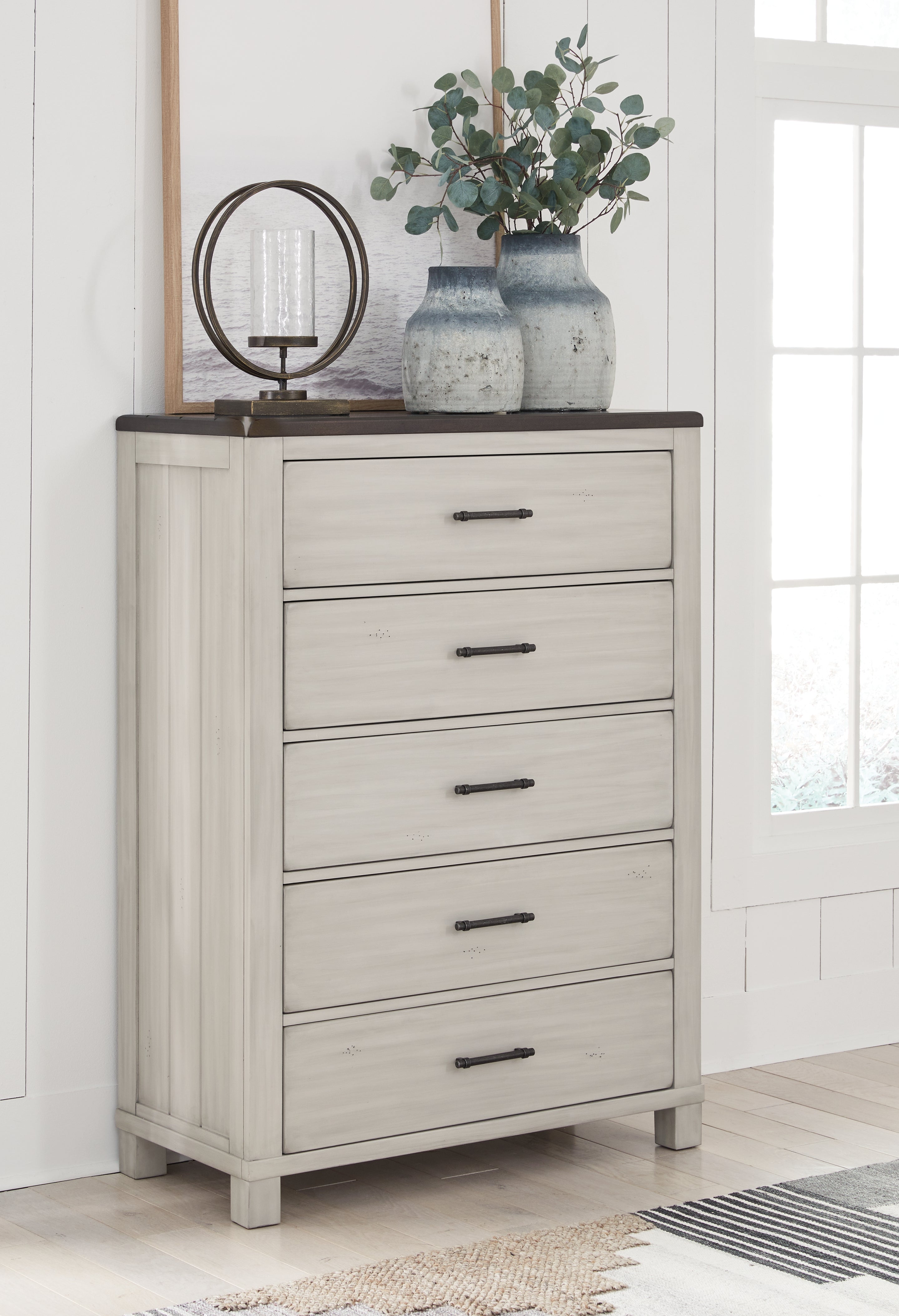 Darborn Gray/Brown Chest of Drawers - B796-46 - Bien Home Furniture &amp; Electronics