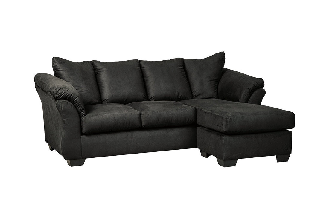 Darcy Black Sofa Chaise - 7500818 - Bien Home Furniture &amp; Electronics