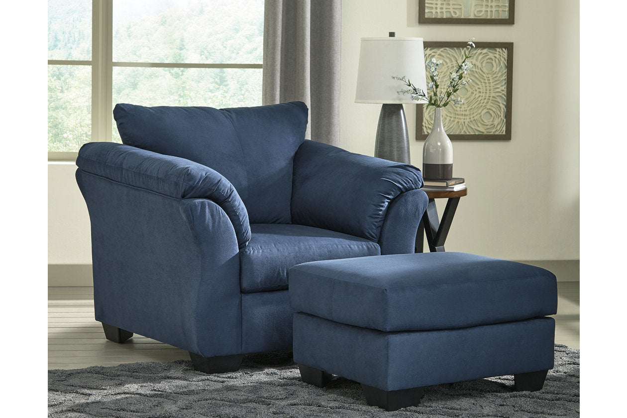 Darcy Blue Ottoman - 7500714 - Bien Home Furniture &amp; Electronics