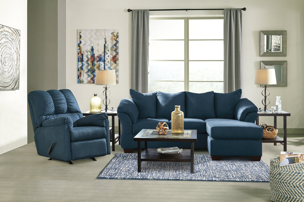 Darcy Blue Recliner - 7500725 - Bien Home Furniture &amp; Electronics