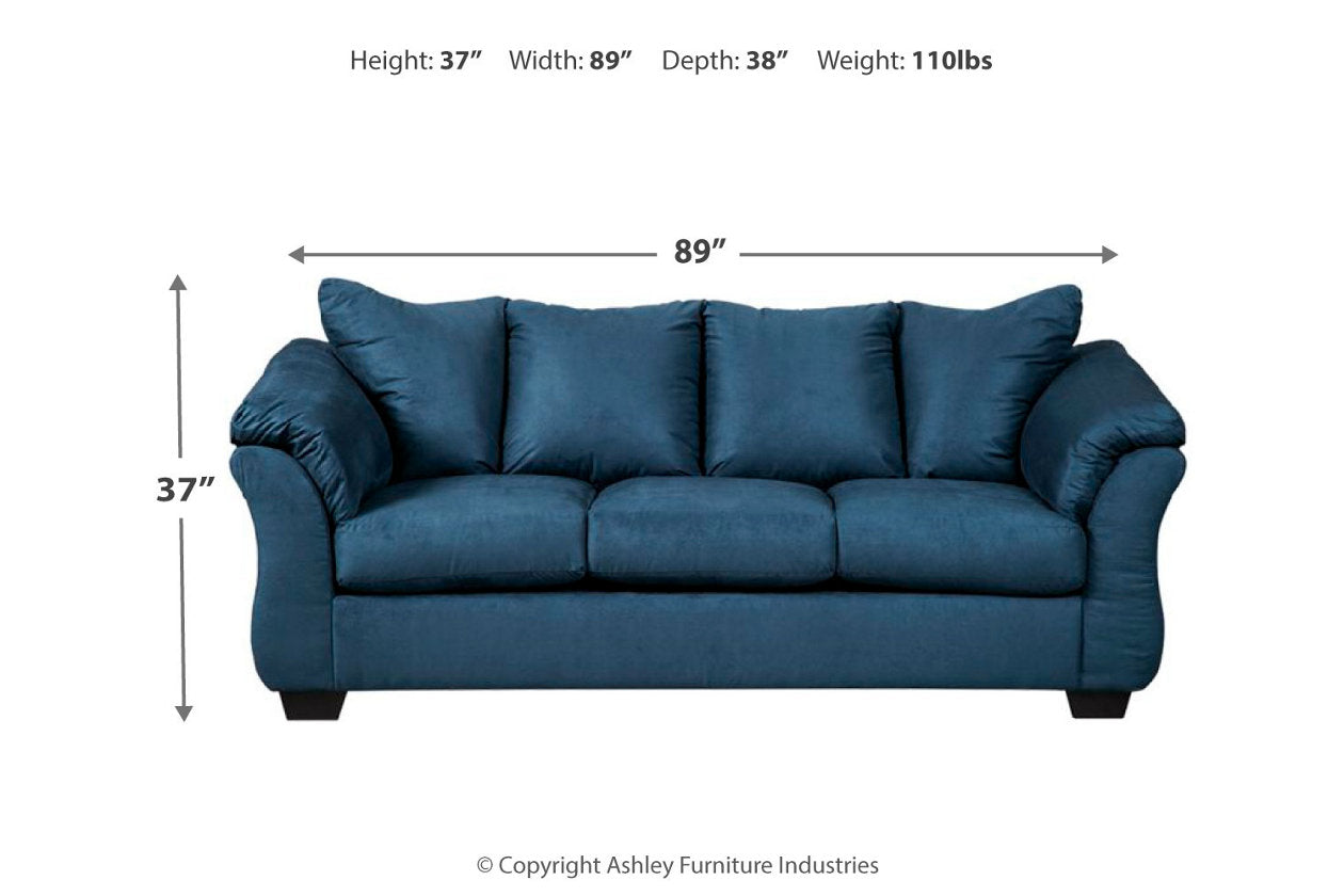 Darcy Blue Sofa - 7500738 - Bien Home Furniture &amp; Electronics