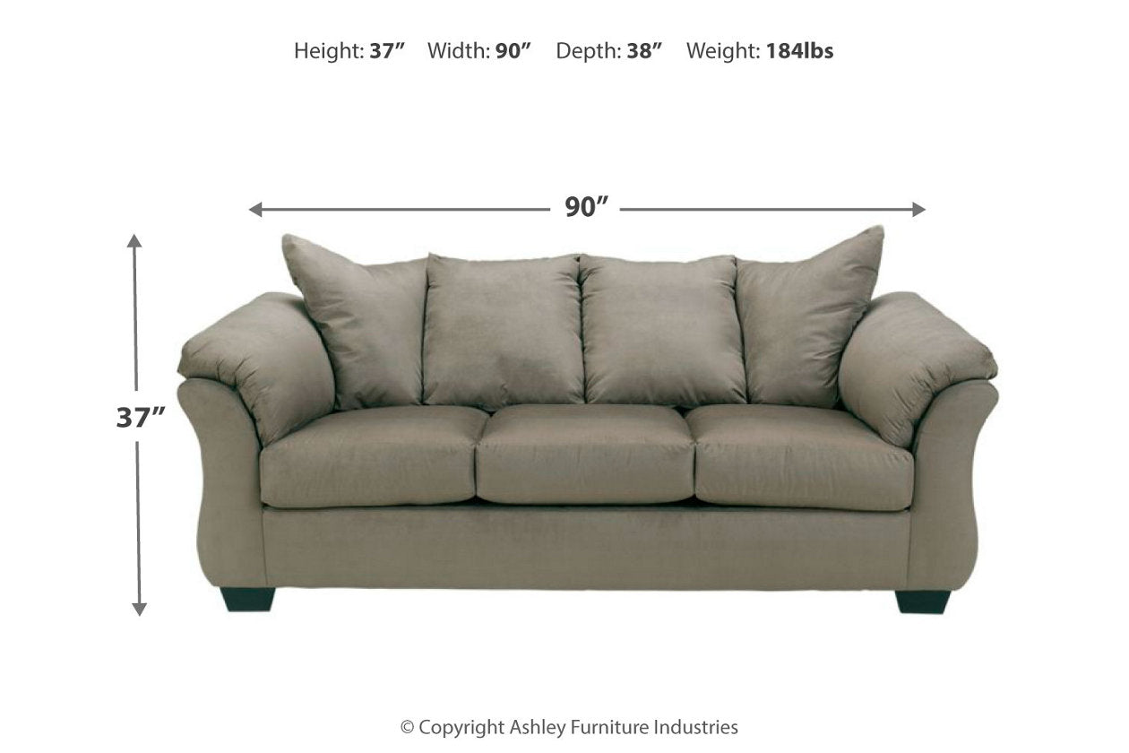Darcy Cobblestone Full Sofa Sleeper - 7500536 - Bien Home Furniture &amp; Electronics
