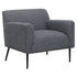 Darlene Charcoal Upholstered Tight Back Accent Chair - 905640 - Bien Home Furniture & Electronics