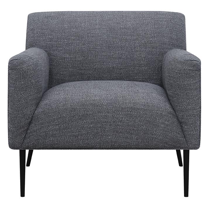 Darlene Charcoal Upholstered Tight Back Accent Chair - 905640 - Bien Home Furniture &amp; Electronics