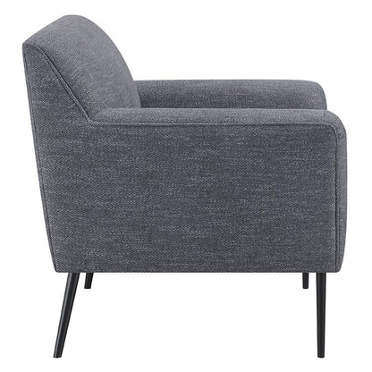 Darlene Charcoal Upholstered Tight Back Accent Chair - 905640 - Bien Home Furniture &amp; Electronics