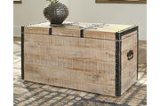 Dartland Whitewash Storage Trunk - A4000301 - Bien Home Furniture & Electronics