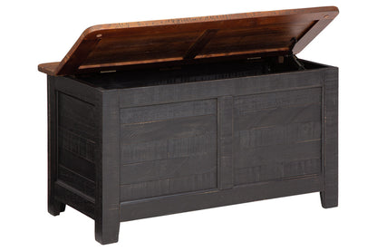 Dashbury Antique Black/Brown Storage Trunk - A4000320 - Bien Home Furniture &amp; Electronics