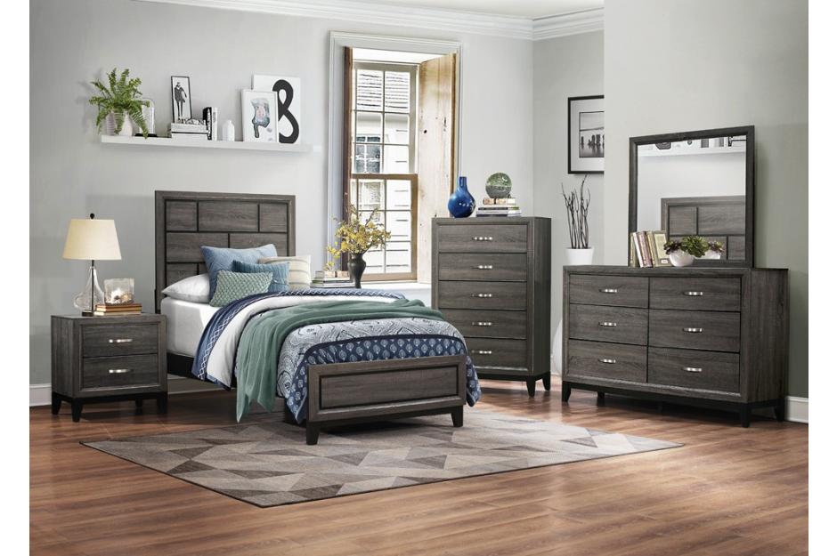 Davi Gray Chest - 1645-9 - Bien Home Furniture &amp; Electronics