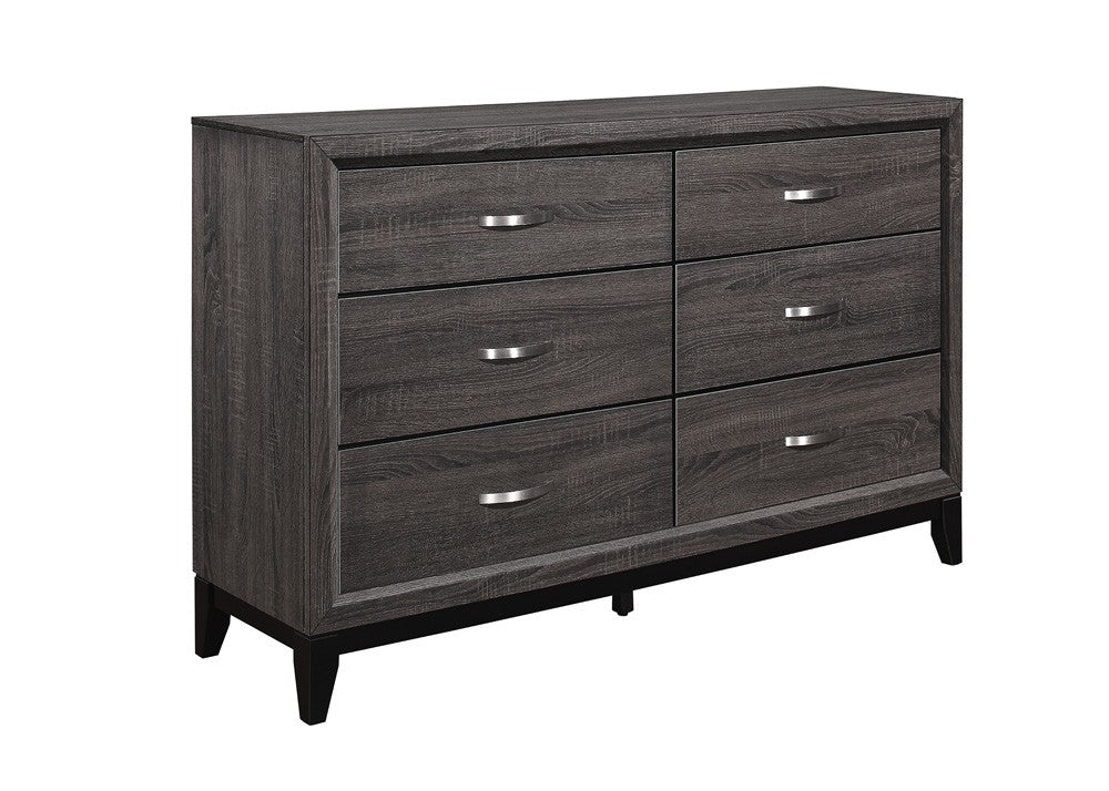 Davi Gray Dresser - 1645-5 - Bien Home Furniture &amp; Electronics