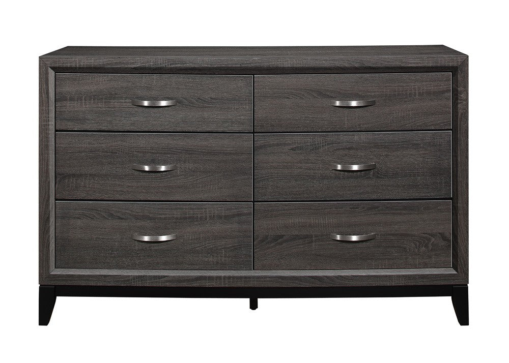 Davi Gray Dresser - 1645-5 - Bien Home Furniture &amp; Electronics