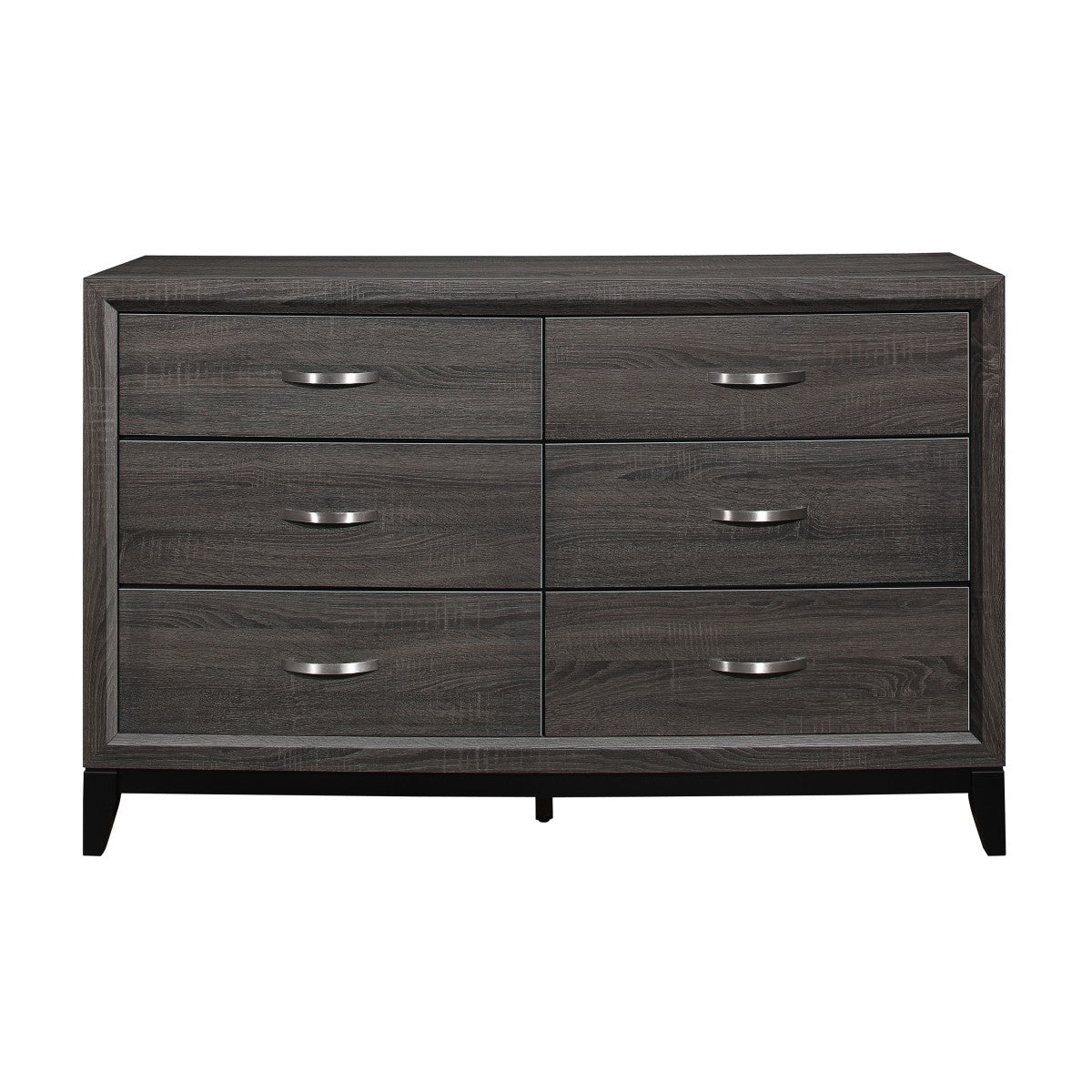 Davi Gray Panel Bedroom Set - SET | 1645K-1 | 1645-3 | 1645-5 | 1645-6 | 1645-4 | 1645-9 - Bien Home Furniture &amp; Electronics