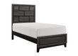 Davi Gray Twin Panel Bed - SET | 1645T-1 | 1645T-3 - Bien Home Furniture & Electronics