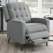 Davidson Upholstered Tufted Push Back Recliner Gray - 609567 - Bien Home Furniture & Electronics