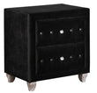 Deanna 2-Drawer Rectangular Nightstand Black - 206102 - Bien Home Furniture & Electronics
