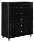 Deanna Black 5-Drawer Rectangular Chest - 206105 - Bien Home Furniture & Electronics