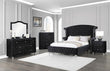Deanna Black Upholstered Platform Bedroom Set - SET | 206101Q | 206102 | 206105 - Bien Home Furniture & Electronics