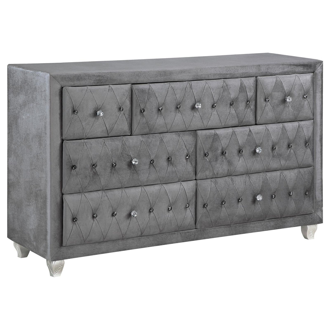 Deanna Gray 7-Drawer Rectangular Dresser - 205103 - Bien Home Furniture &amp; Electronics