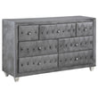 Deanna Gray 7-Drawer Rectangular Dresser - 205103 - Bien Home Furniture & Electronics