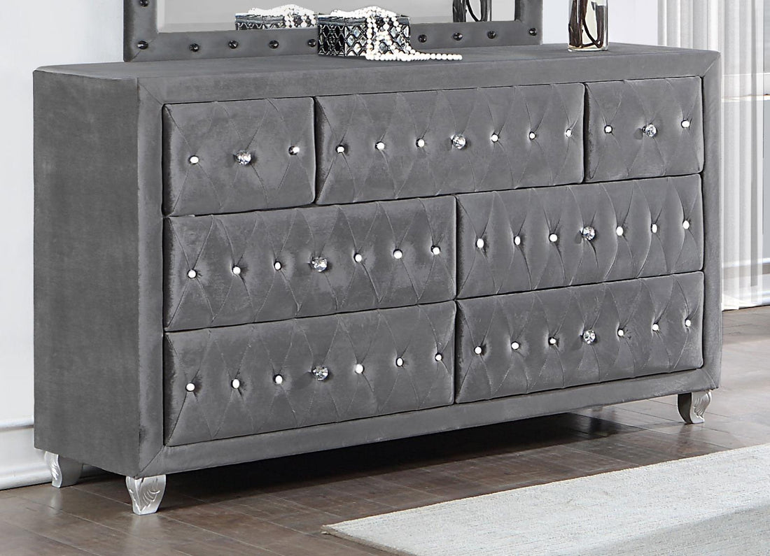 Deanna Gray 7-Drawer Rectangular Dresser - 205103 - Bien Home Furniture &amp; Electronics