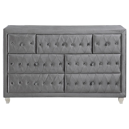 Deanna Gray 7-Drawer Rectangular Dresser - 205103 - Bien Home Furniture &amp; Electronics