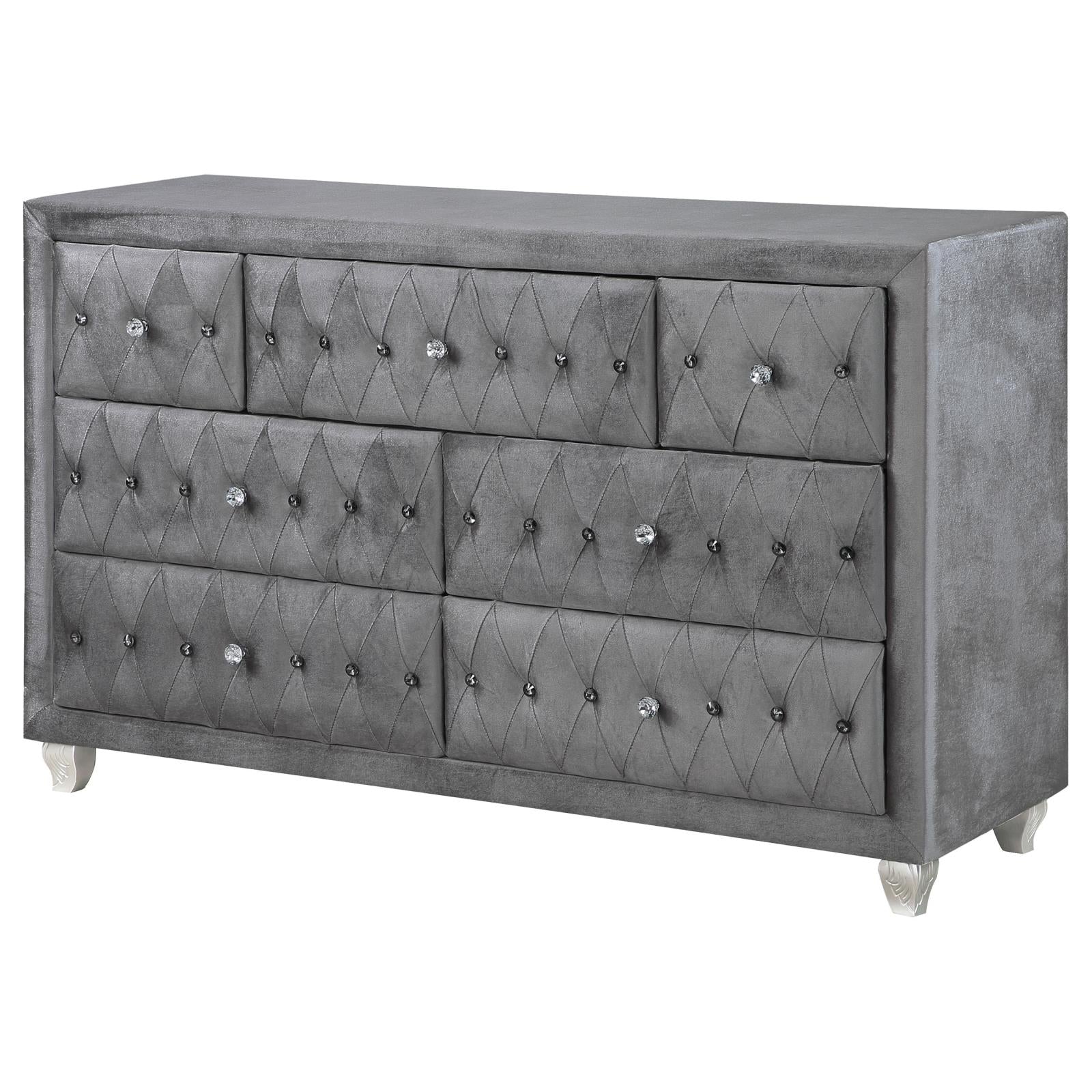 Deanna Gray 7-Drawer Rectangular Dresser - 205103 - Bien Home Furniture &amp; Electronics