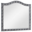 Deanna Gray Button Tufted Mirror - 205104 - Bien Home Furniture & Electronics