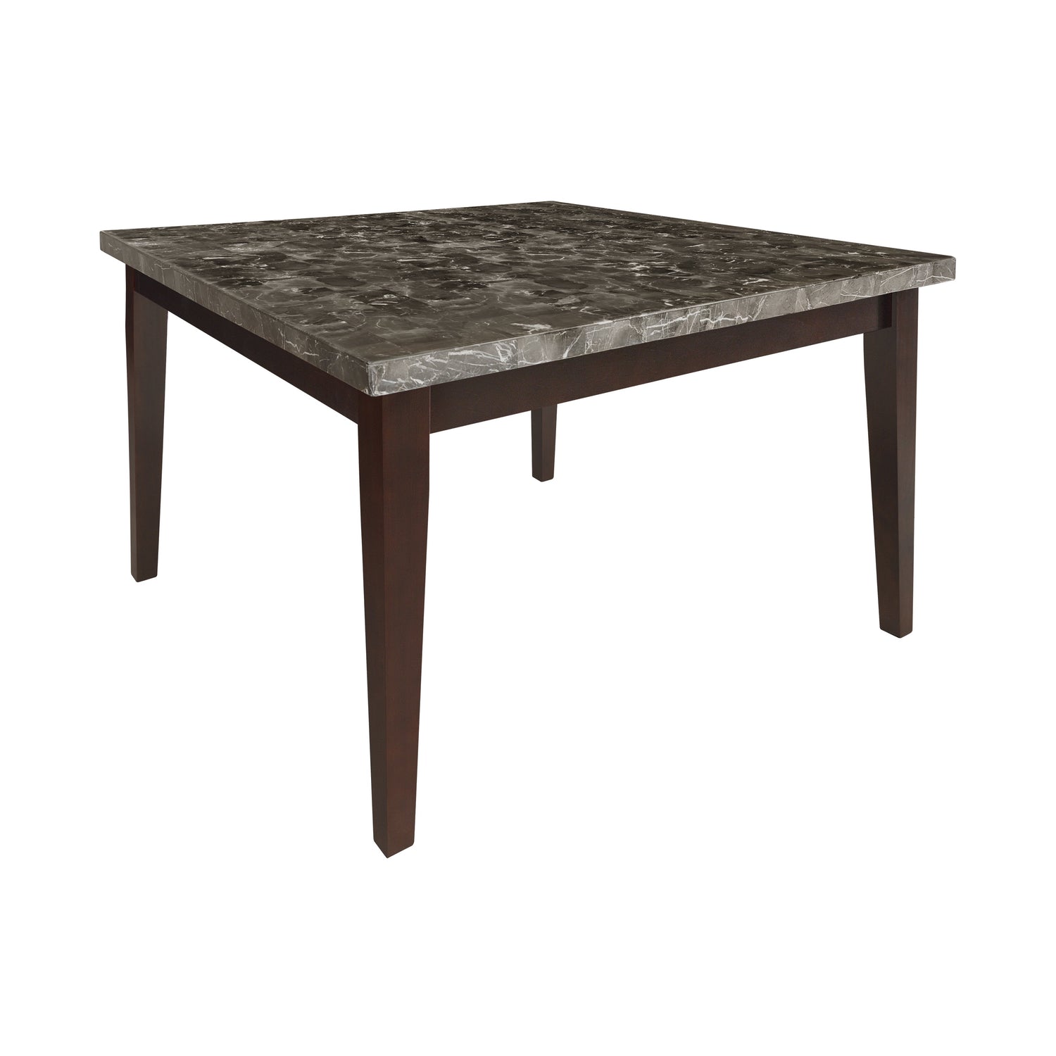 Decatur Dark Cherry Marble-Top Counter Height Table - 2456-36 - Bien Home Furniture &amp; Electronics