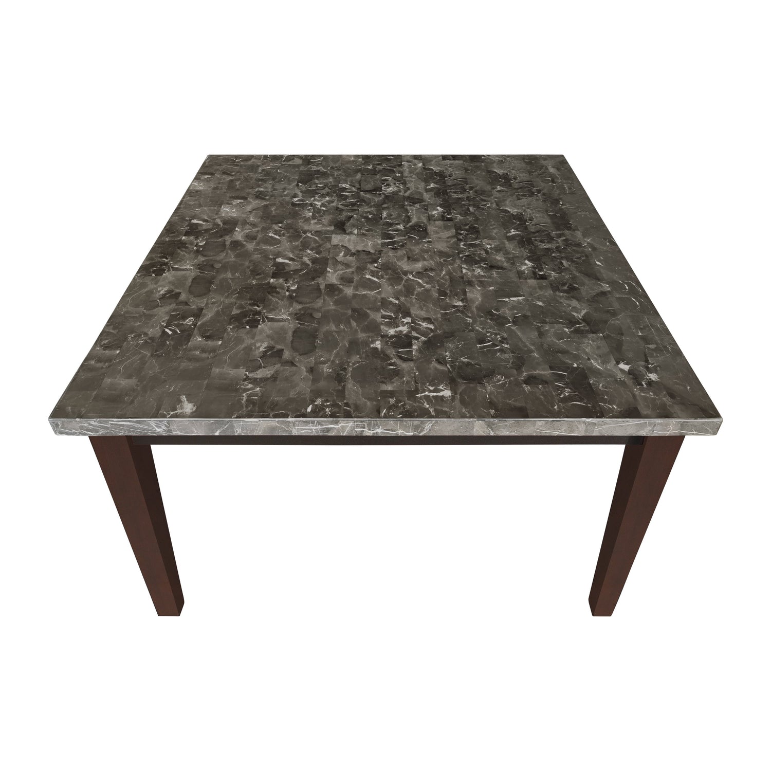 Decatur Dark Cherry Marble-Top Counter Height Table - 2456-36 - Bien Home Furniture &amp; Electronics