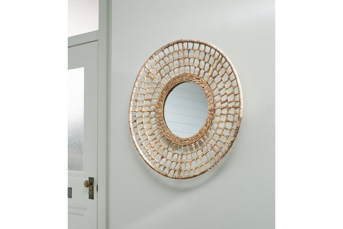 Deltlea Natural Accent Mirror - A8010366 - Bien Home Furniture &amp; Electronics