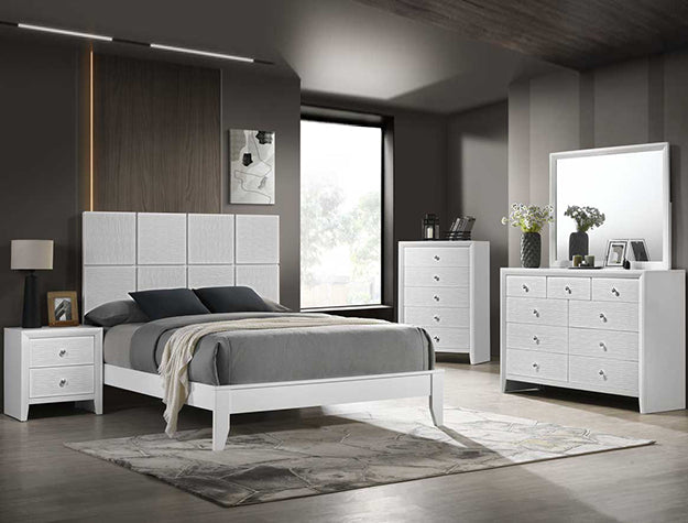 Denker King Rail White - B4712-K-RAIL - Bien Home Furniture &amp; Electronics