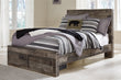Derekson Multi Gray Full Panel Bed with 2 Storage Drawers - SET | B100-12 | B200-84S | B200-87 | B200-89 - Bien Home Furniture & Electronics