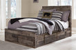 Derekson Multi Gray Full Panel Bed with 6 Storage Drawers - SET | B100-12 | B200-50(2) | B200-84S | B200-87 - Bien Home Furniture & Electronics