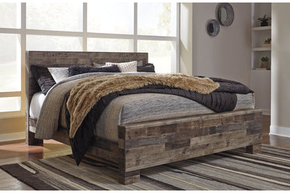 Derekson Multi Gray King Panel Headboard - B200-58 - Bien Home Furniture &amp; Electronics