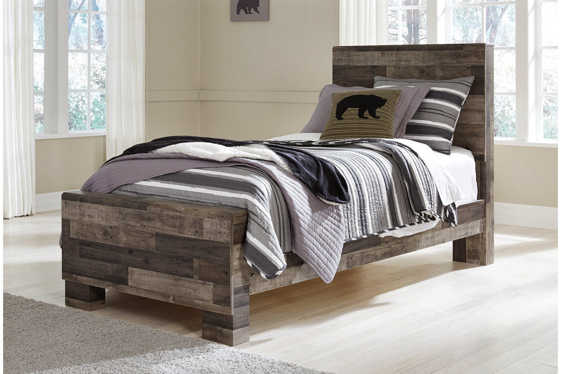 Derekson Multi Gray Twin Panel Bed - SET | B200-52 | B200-53 | B200-83 - Bien Home Furniture &amp; Electronics