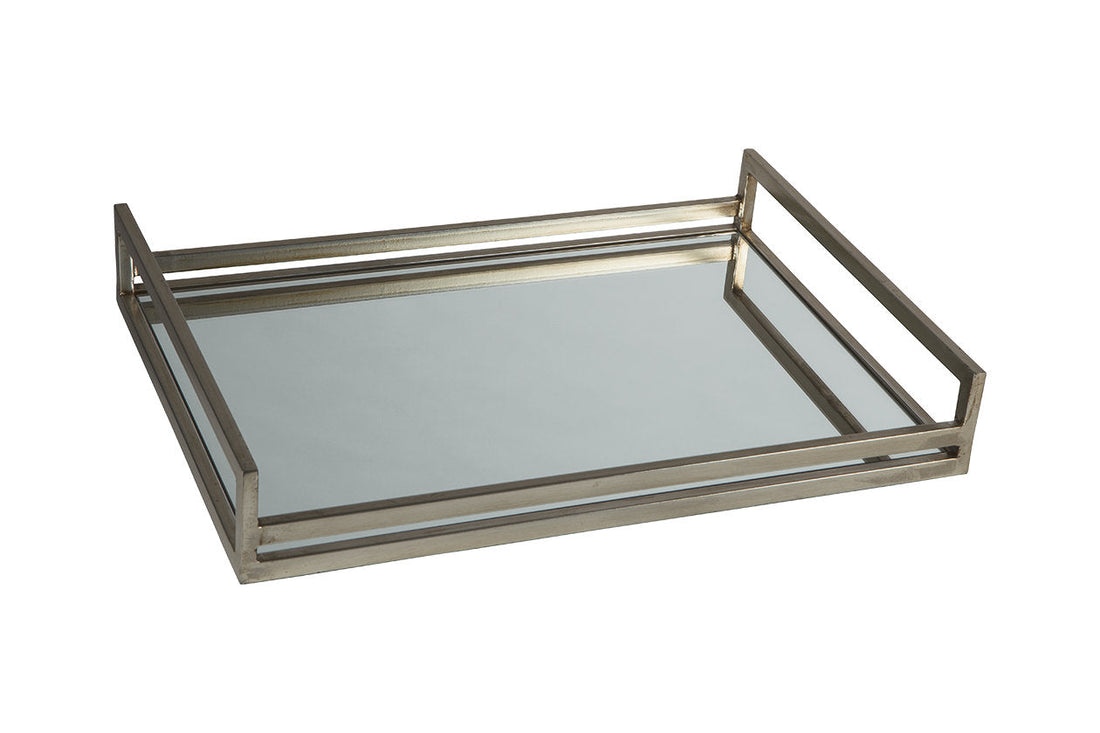 Derex Champagne Finish Tray - A2000255 - Bien Home Furniture &amp; Electronics