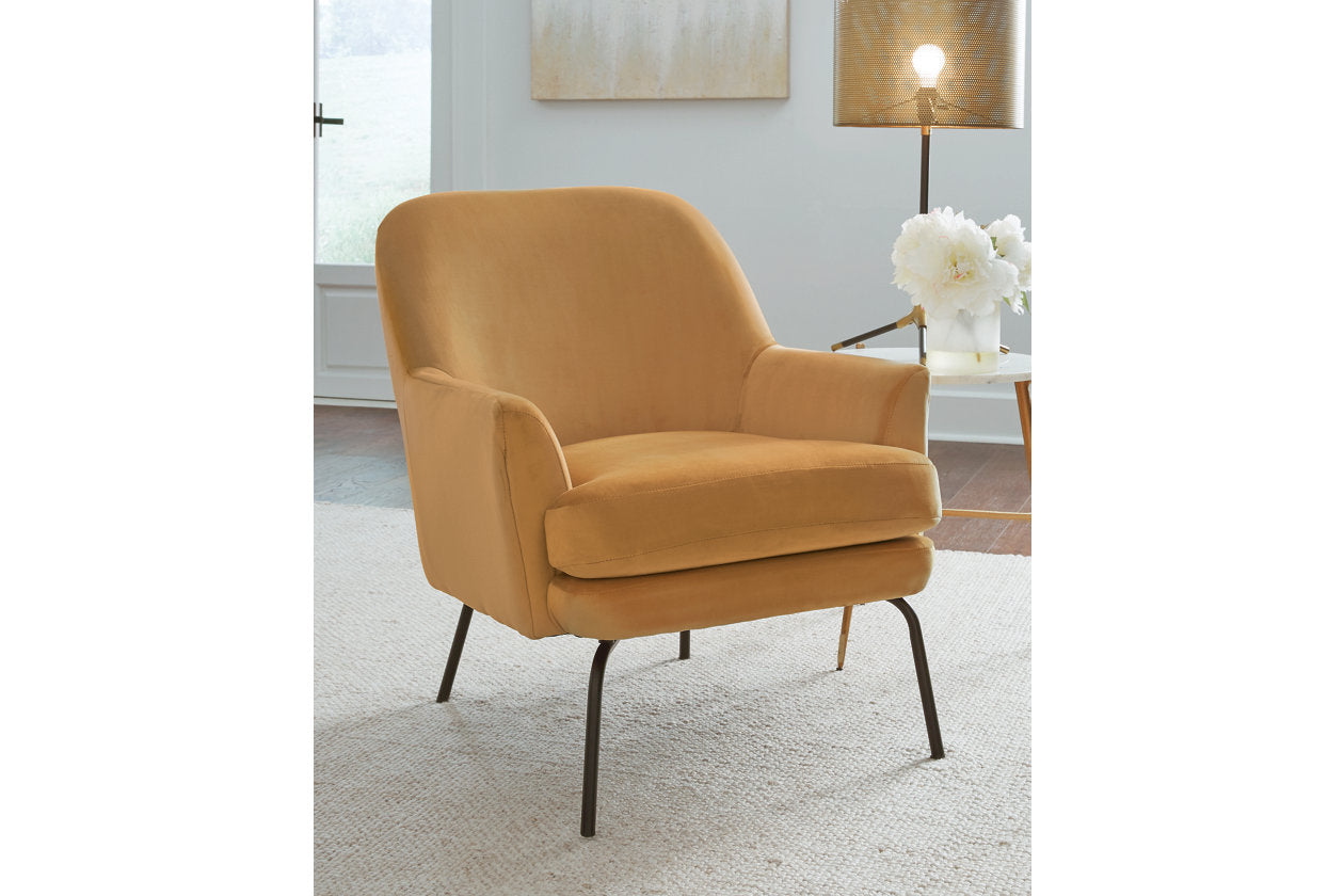 Dericka Gold Accent Chair - A3000237 - Bien Home Furniture &amp; Electronics