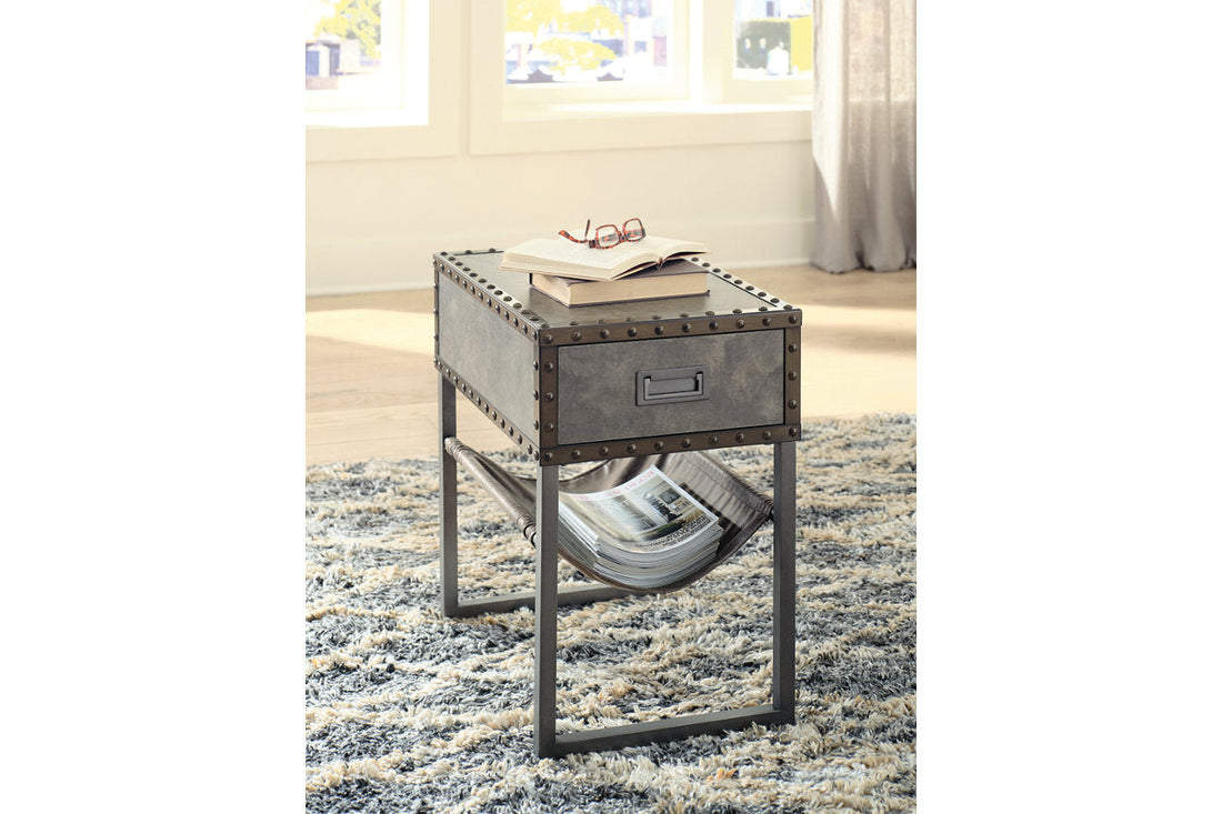 Derrylin Brown Chairside End Table - T973-7 - Bien Home Furniture &amp; Electronics