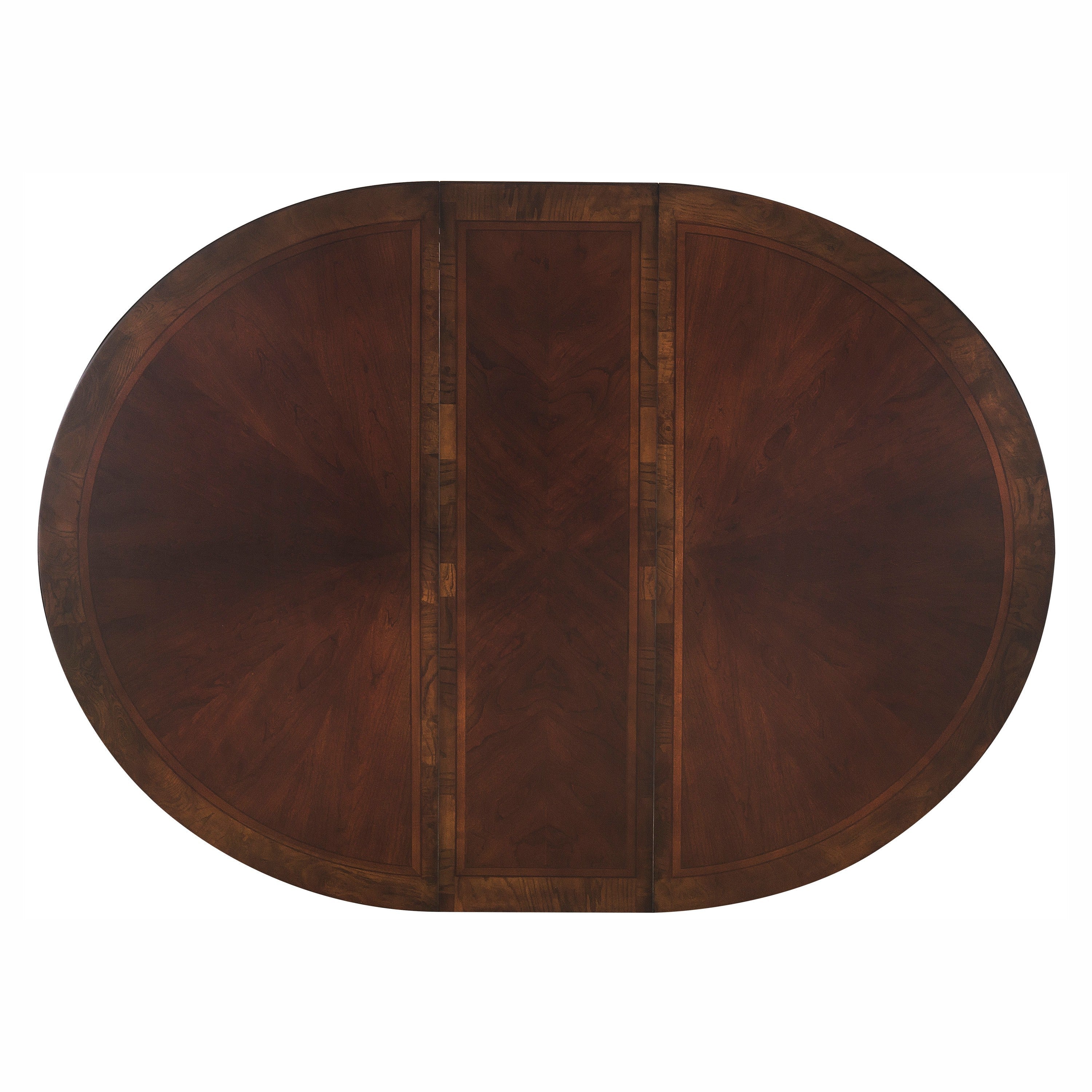 Deryn Park Cherry Extendable Round/Oval Dining Table - SET | 2243-76 | 2243-76B - Bien Home Furniture &amp; Electronics