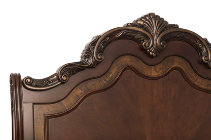 Deryn Park Cherry King Sleigh Bed - SET | 2243SLK-1 | 2243SLK-2 | 2243SLK-3EK - Bien Home Furniture &amp; Electronics